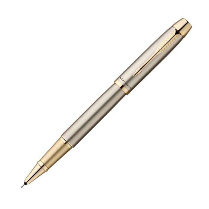 Parker IM Brushed Metal Gold Trim Ballpoint