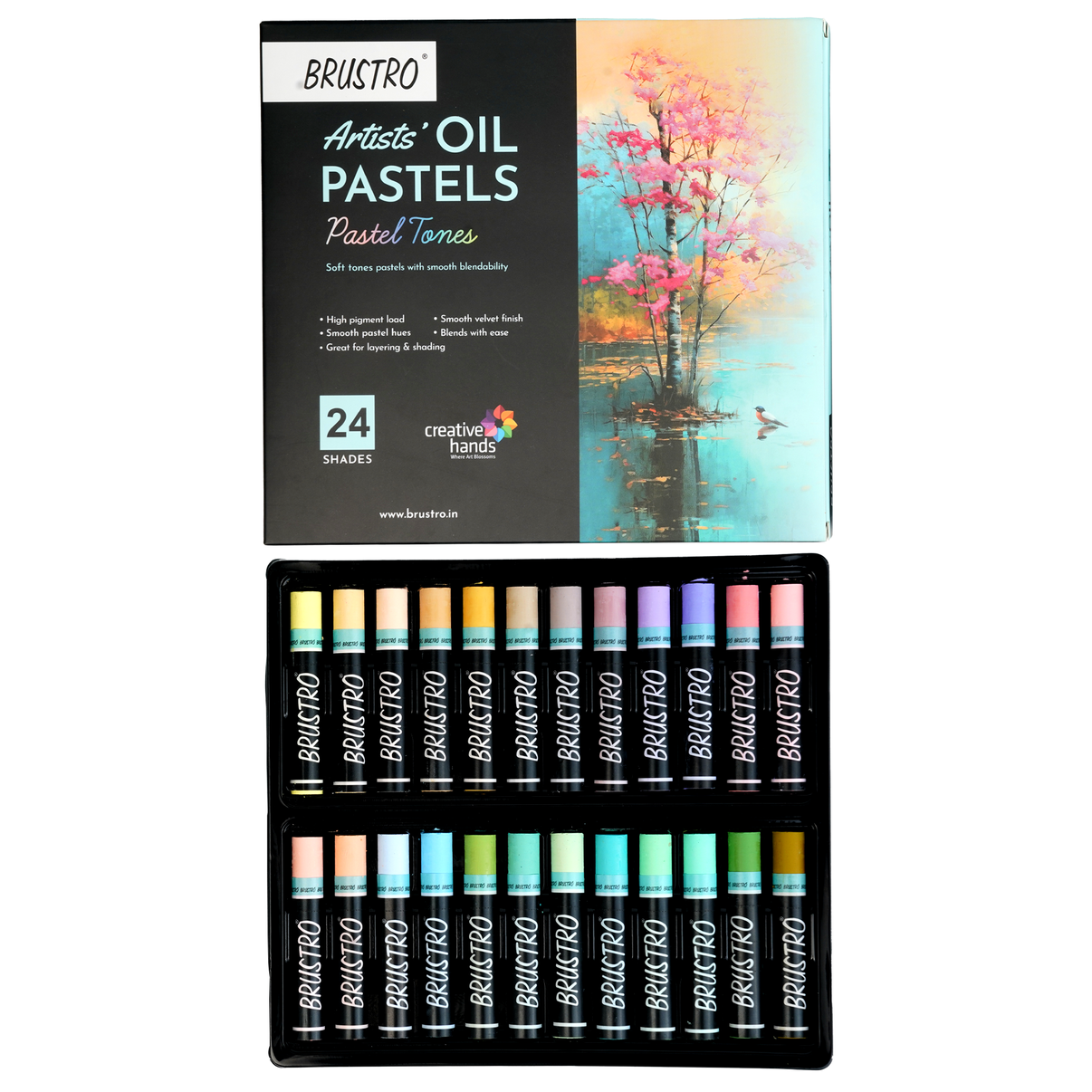 Brustro Artists' Soft Pastels Set of 48 - Creative Hands