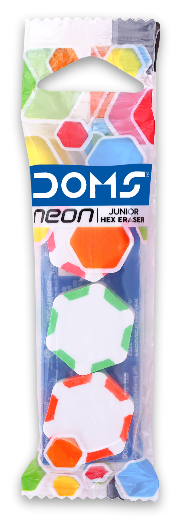 Doms Neon Eraser ( Pack Of 5 Erasers )