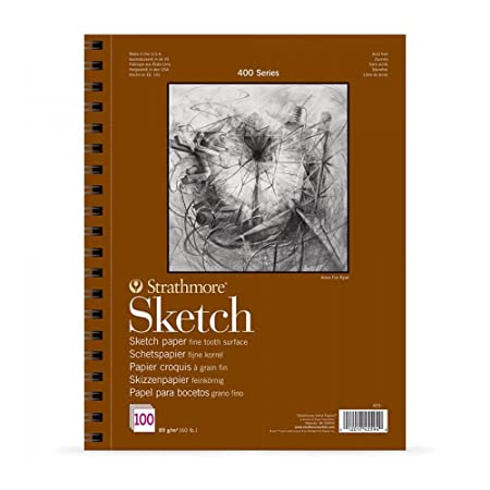 Strathmore Sketchpad 400 Series 118gsm 22.9 x 30.5cm (50 Pages) Toned Gray