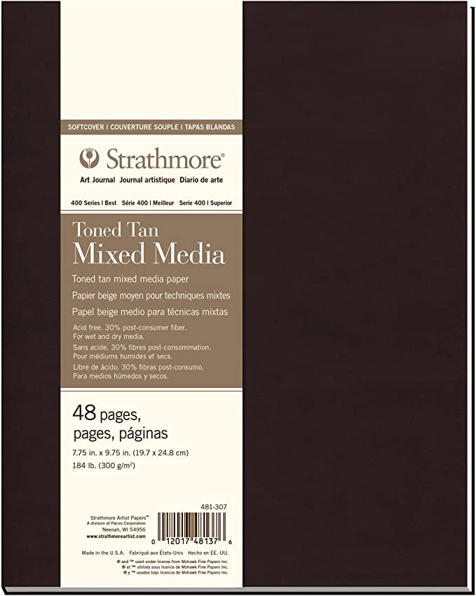 STRATHMORE 400 SERIES TONED MIXED MEDIA SOFTCOVER BOOKS TONED TAN 300G