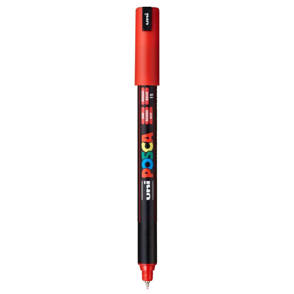 POSCA PC-1MR Ultra-Fine Tip Paint Pen, Metallic Red 076860 - The Home Depot