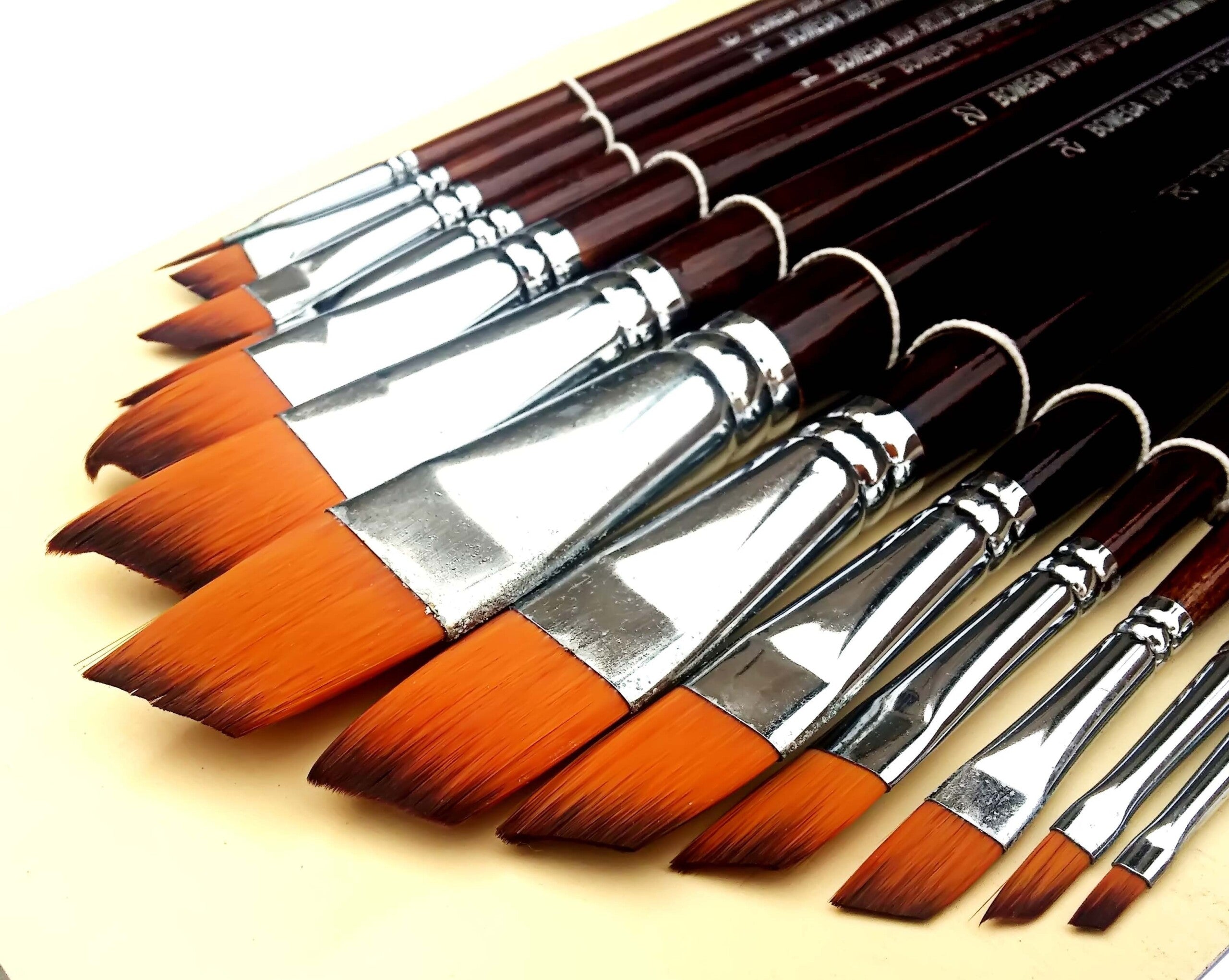 11pcs/set Marie's Gouache Paint Brushes,Professional Bristle Painting  Brushes,Round Flat Paint Brushes For Gouache Painting,Artist Paintbrushes  For Be