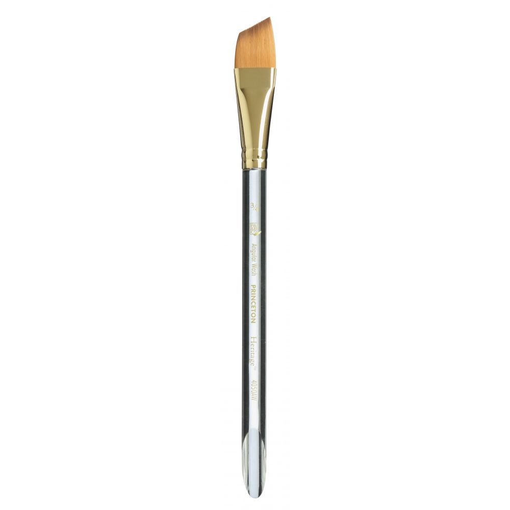 Princeton Brush Elite Synthetic Kolinsky Sable Watercolor Brush, Angle Shader, 1/4 inch