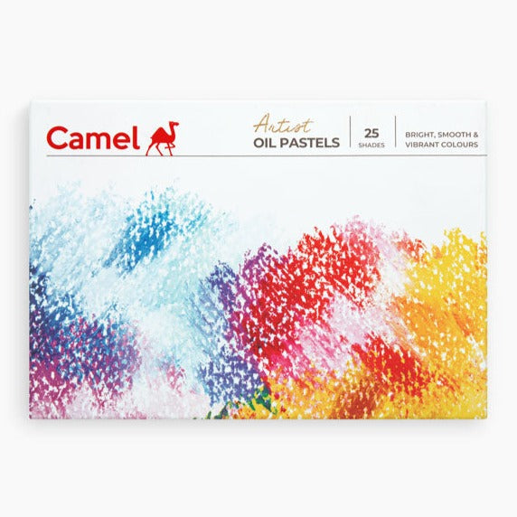 Camel Artist Oil Pastels- Assorted Pack of 25 Shades