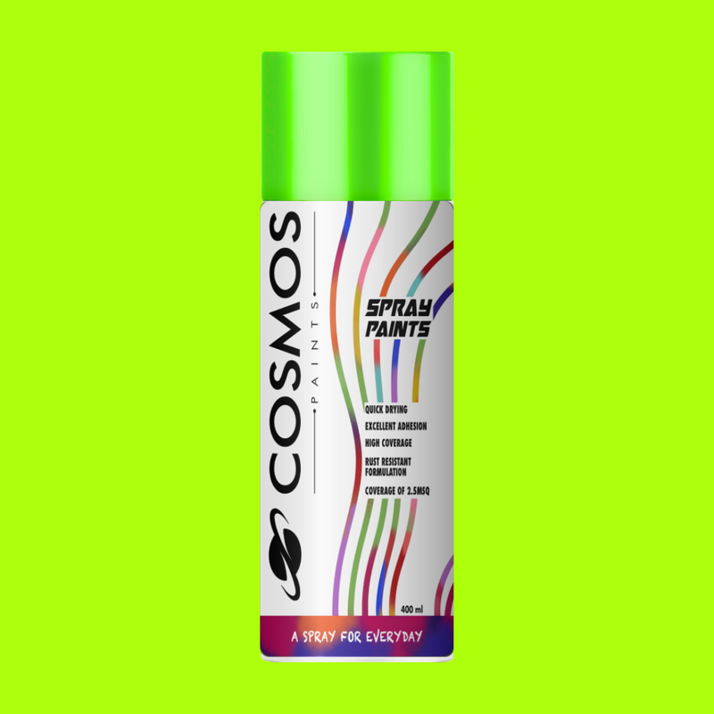 Cosmos Paints - Spray Paints in Fluorescent Green 400ml