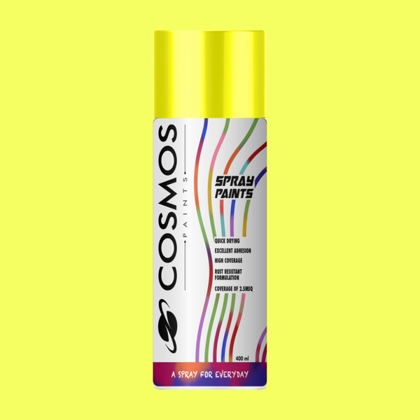 COSMOS PAINTS Fluorescent Colours- 200 ml, Yellow Fluorescent