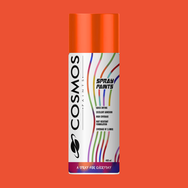 COSMOS PAINTS Fluorescent Colours- 200 ml, Orange Fluorescent