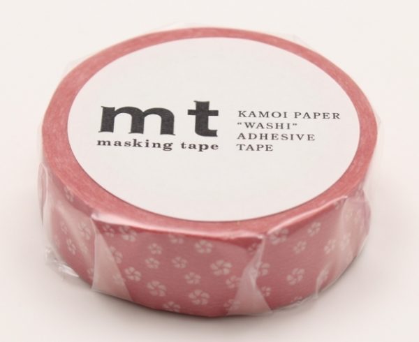 mt Washi Japanese Masking Tape Printed Designs , 15 mm x 10 mtrs Shade – Nejiriume･Haru, ( Pack Of 1 )