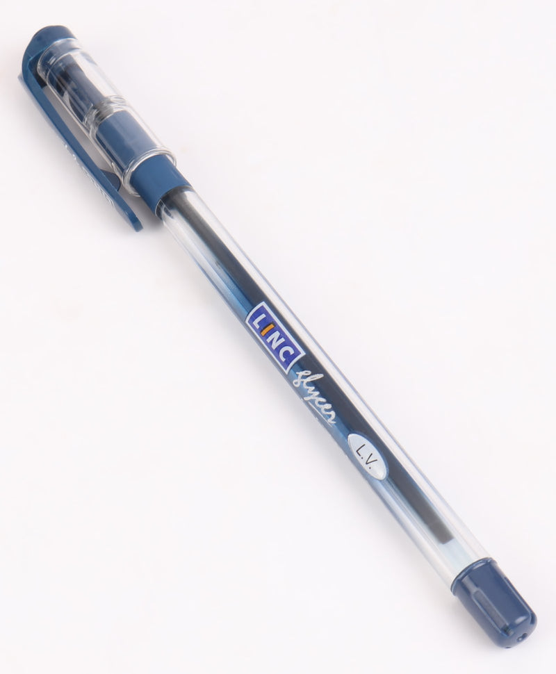 Linc Glycer 0.6mm Ball Pen (Blue Ink, 10 Pcs)