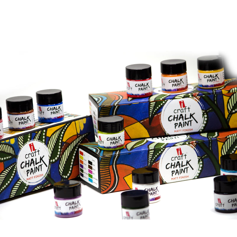 iCraft Chalk Paint Set-12 Shades