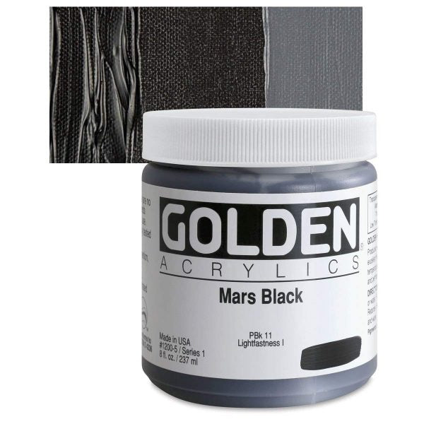 Golden Heavy Body Acrylic Paints 236ML Mars Black