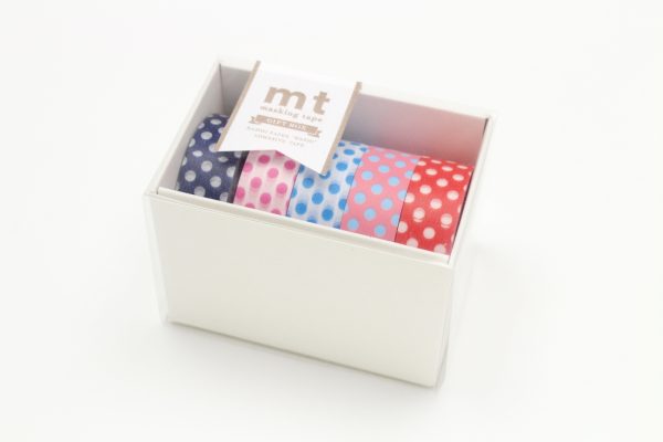 mt Washi Japanese Masking Tape Gift Box, Shade – POP2,15mm x 10 mtr (Pack of 5)