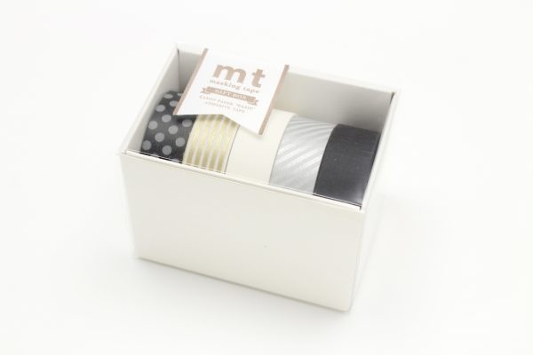 mt Washi-Japanese Masking Tape Gift Box , 15 mm x 10 mtrs Shade – Monotone 2, ( Pack Of 5 )