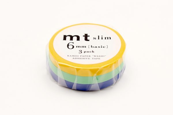 mt Washi Japanese Slim Masking Tape , 6 mm x 10 mtrs Shade – G, ( Pack Of 3 )