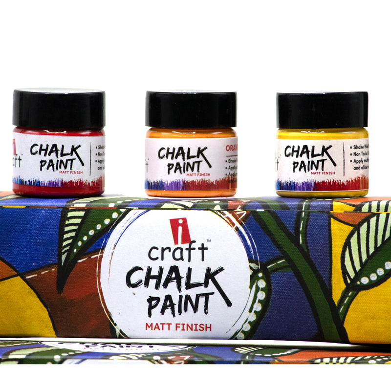 iCraft Chalk Paint Set-12 Shades