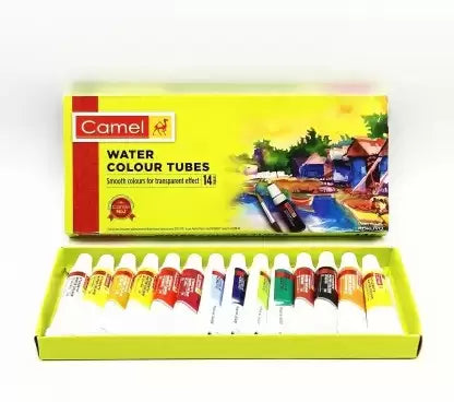 Kokuyo Camlin Student Water color Tube (Set of 14, Multicolor) (Set of 14, Yellow)