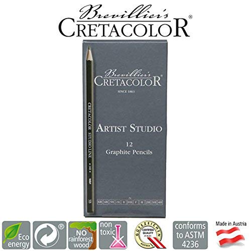 Cretacolor Artists Studio Line Graphite Pencil Set of 12