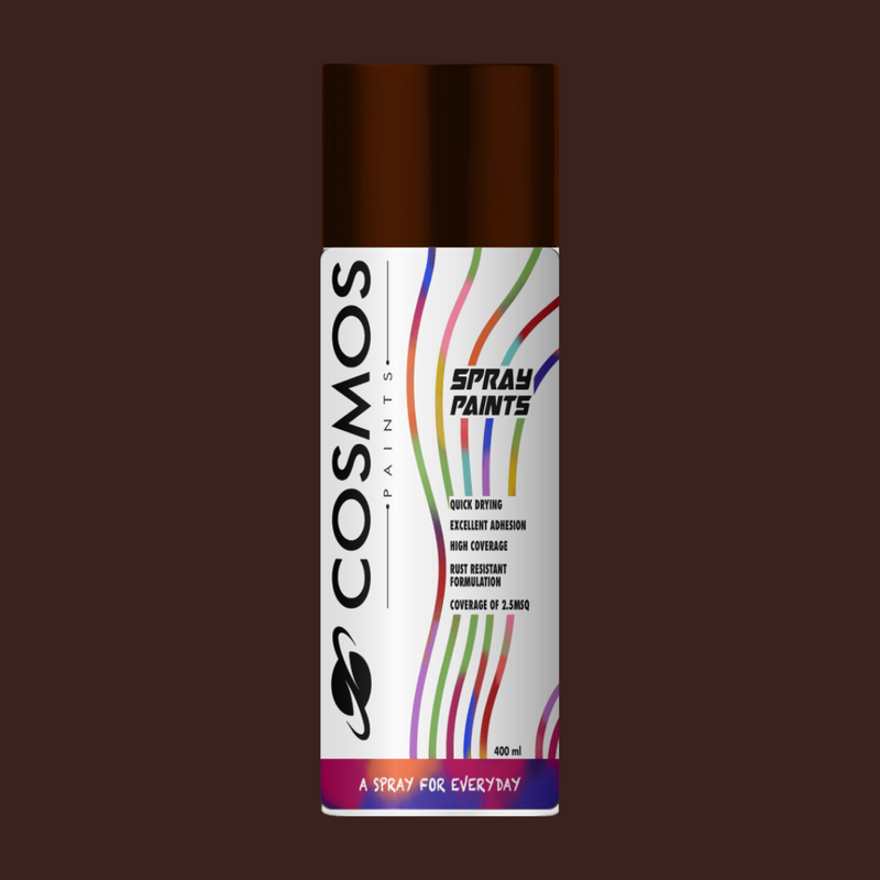 Cosmos Paints - Spray Paint in 142 Anti-Rust Brown 400ml