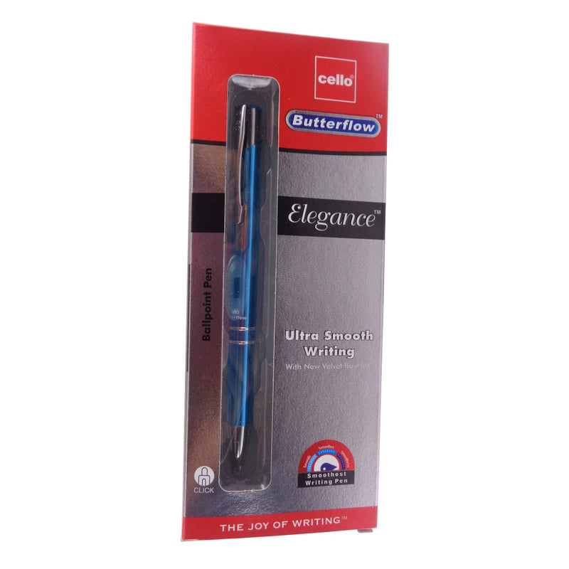 Cello Butterflow Elegance by THE MARK Ball Pen (Pack of 5, Ink Color - Blue)