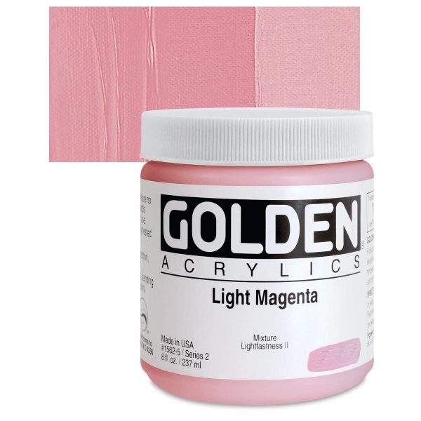 Golden Heavy Body Acrylic Paints 236ML Light Magenta