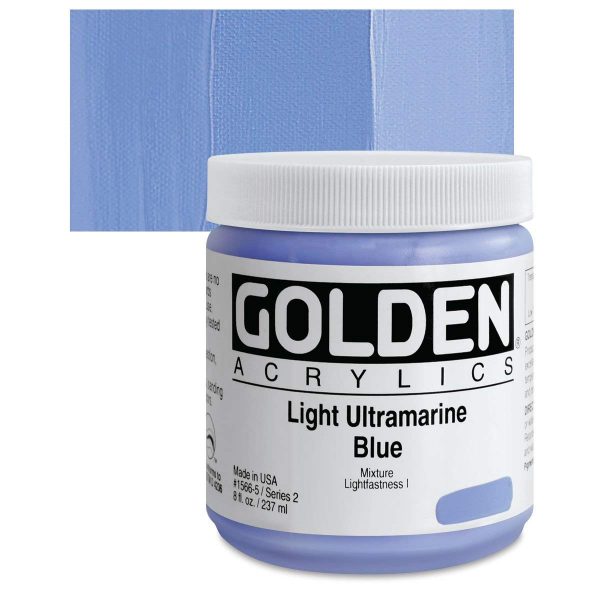 Golden Heavy Body Acrylic Paints 236ML Light Ultramarine Blue