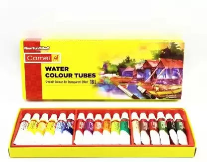 Kokuyo Camlin Student Water color Tube (Set of 18, Multicolor) (Set of 18, Yellow)