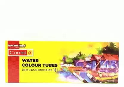 Kokuyo Camlin Student Water color Tube (Set of 18, Multicolor) (Set of 18, Yellow)