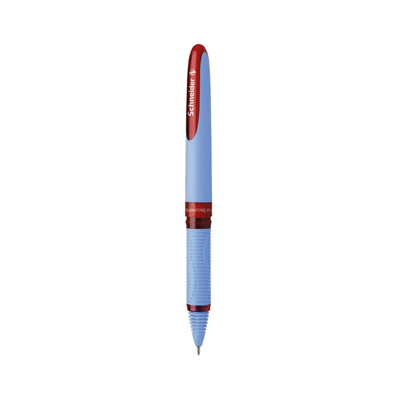 SCHNEIDER One Hybrid Needle Tip 0.3 Roller Ball Pen-Red