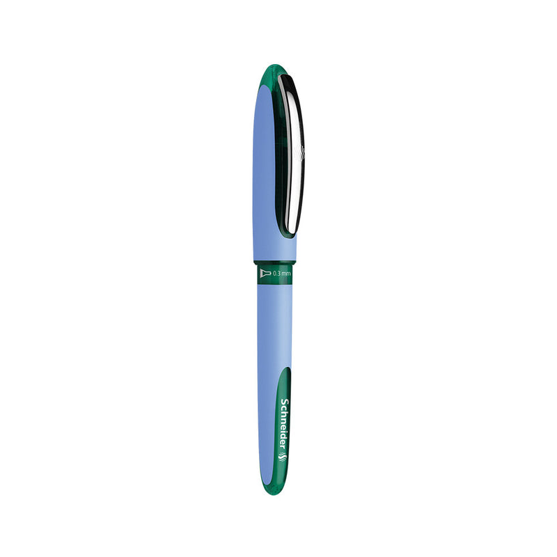 SCHNEIDER One Hybrid Needle Tip 0.3 Roller Ball Pen-Green