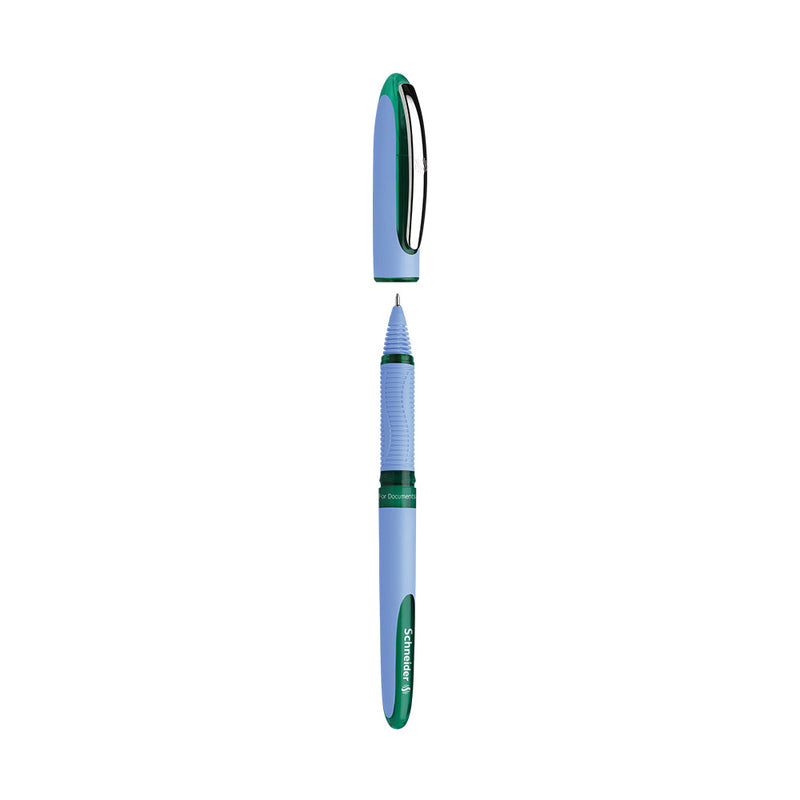 SCHNEIDER One Hybrid Needle Tip 0.3 Roller Ball Pen-Green