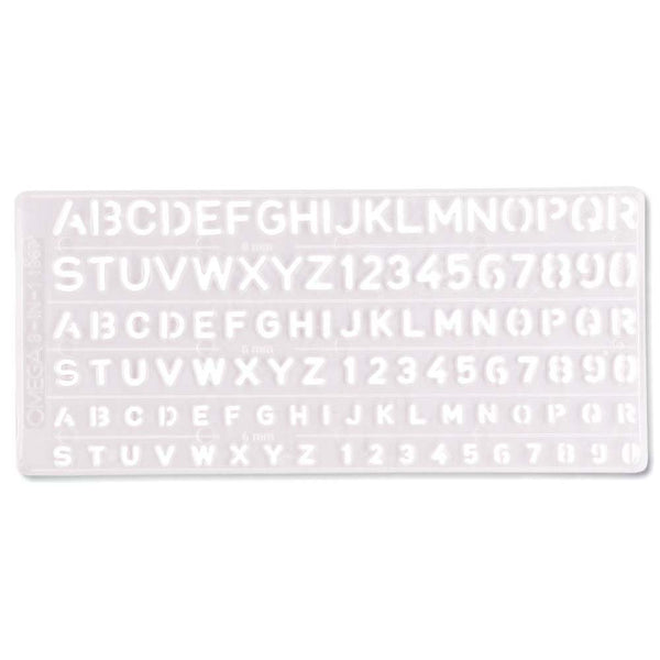 OMEGA STUDENT LETTERING STENCIL 3-IN-1 NO-1967, Pack of 2