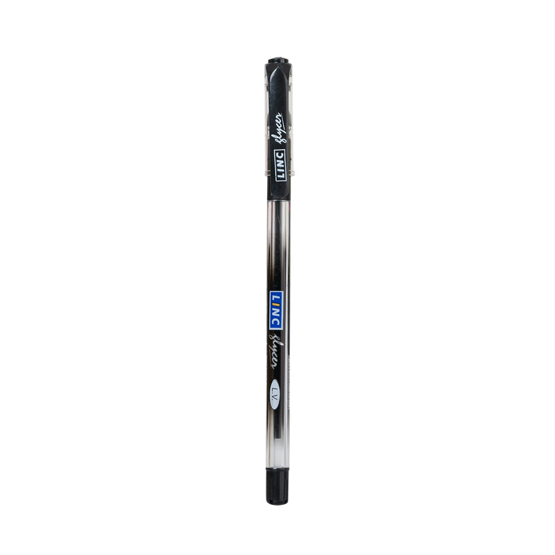Linc Glycer 0.6mm Ball Pen (Black Ink, 10 Pcs)