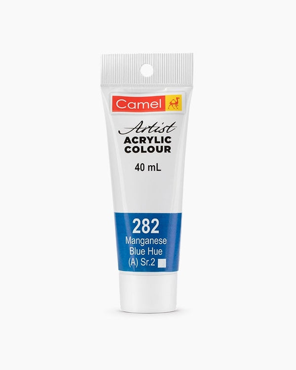 Camel Artist Acrylic Colour Individual tube of Manganese Blue in 40 ml