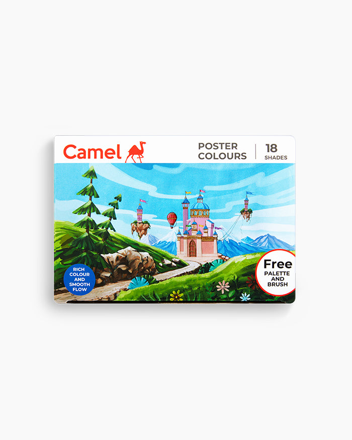 Camel Student Poster Colours - 18 Shades (Set of 20, Multicolor)