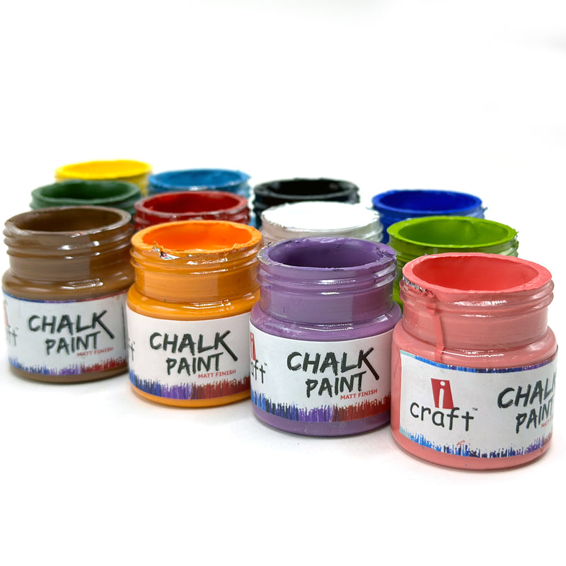 iCraft Chalk Paint Set-12 Shades