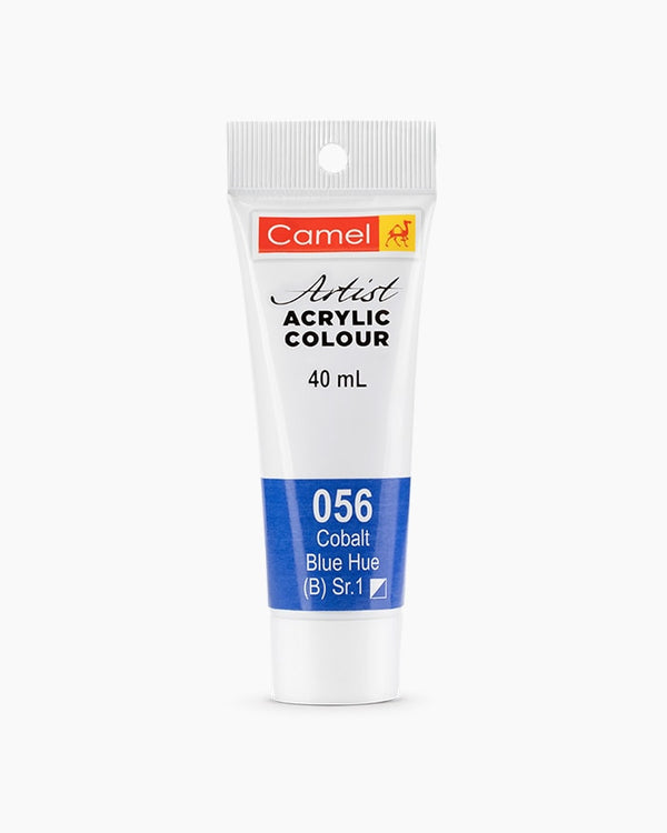 Camel Artist Acrylic Colour Individual tube of Cobalt Blue Hue in 40 ml