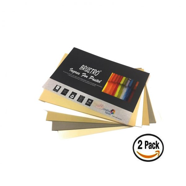 Brustro Artist’s Pastel Papers 160 Gsm A5 , 2 Packets (Each Packet Contains 25 sheets)