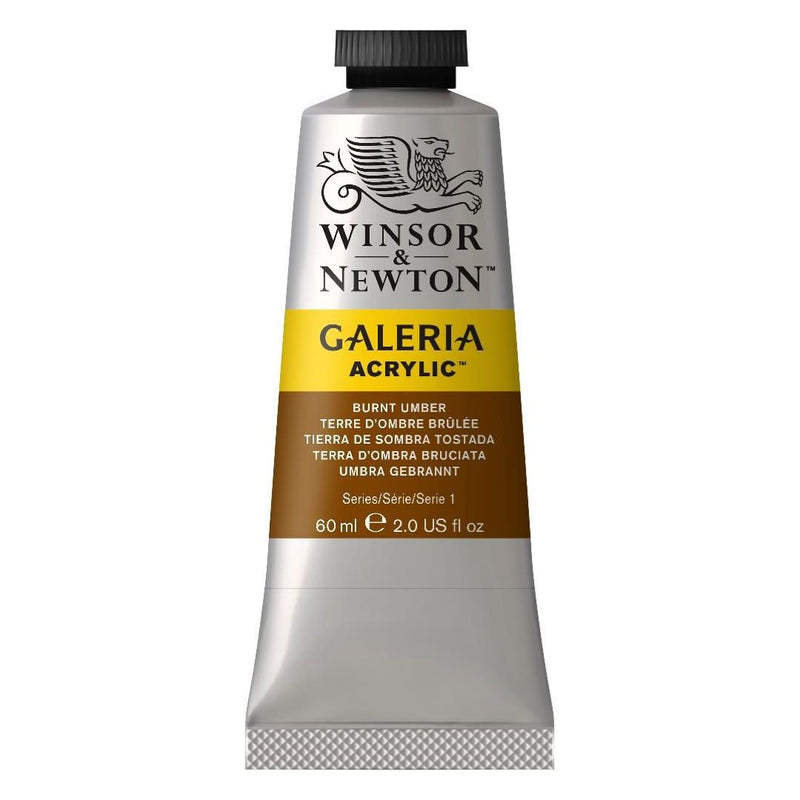 Winsor & Newton Galeria Acrylic Colour - Tube of 60 ML - Burnt Umber (076)