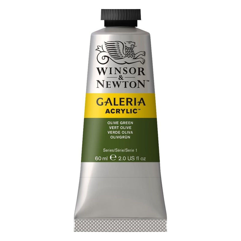 Winsor & Newton Galeria Acrylic Colour - Tube of 60 ML - Olive Green (447)