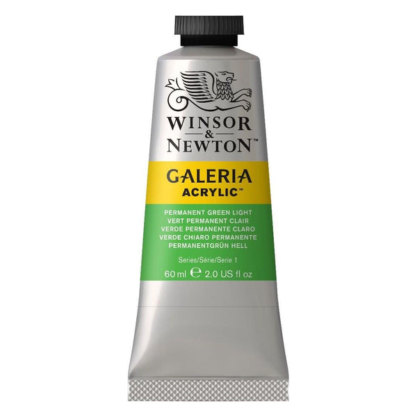 Winsor & Newton Galeria Acrylic Colour - Tube of 60 ML - Permanent Green Light (483)