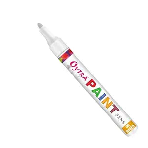Oytra Paint Marker Pens Permanent Waterproof Oil Based Individual pens Works and All Surfaces, Wood, Fabric, Steel, Glass (White)