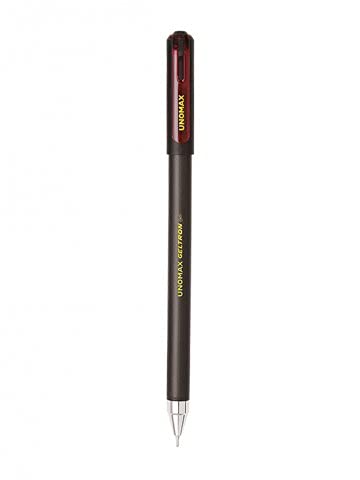 UNOMAX Geltron Pop Gel Pen (Pack of 10, Ink Color - Red)