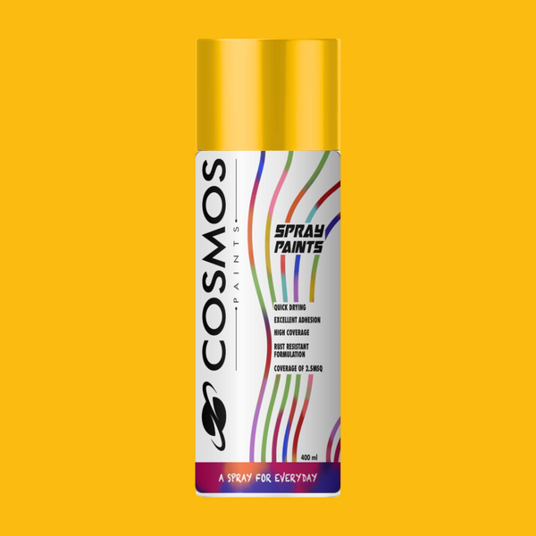 Cosmos Paints - Spray Paint in 25 Medium Yellow 200ml