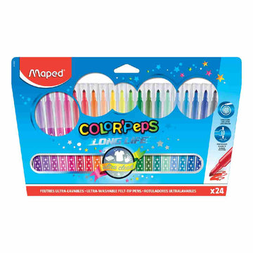 MAPED COLOR PEPS 24 LONG LIFE TIPS PEN