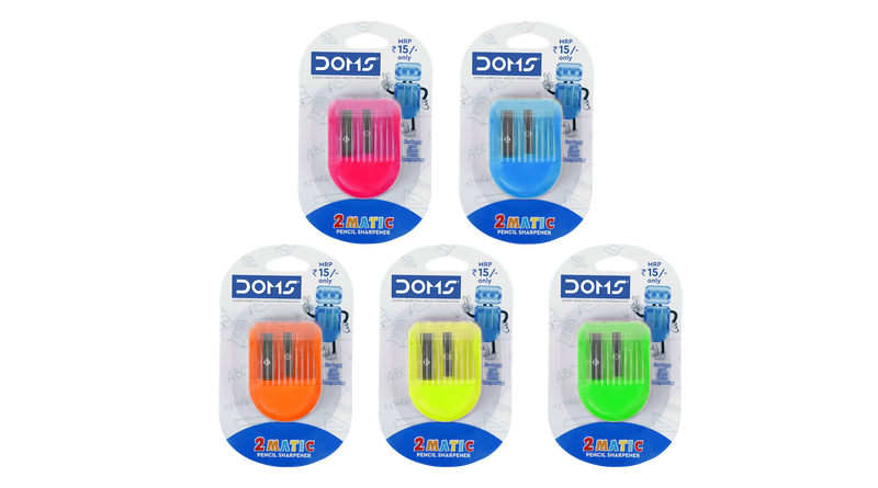 DOMS 2 MATIC PENCIL SHARPENER (PACK OF 5)