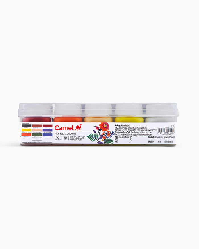 Camlin Fabrica Acrylic Color Ultra (Set of 2, Multicolor)