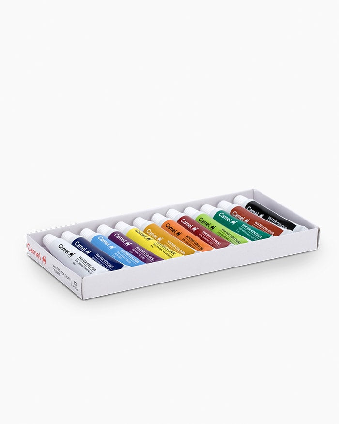 Camel Student Water Colours- Assorted Pack of Tubes, 12 Shades in 5ml