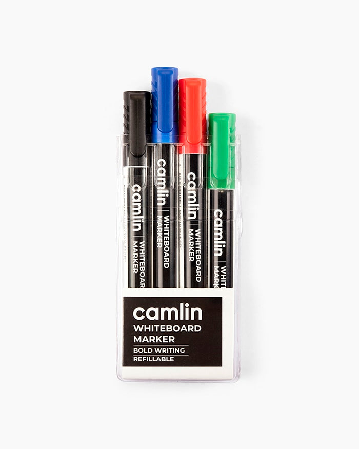 Camlin Whiteboard Markers Assorted pouch of 4 shades