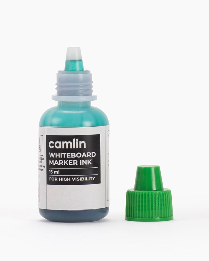 CAMLIN WHITE BOARD MARKER INK GREEN 15ML, Pack of 2